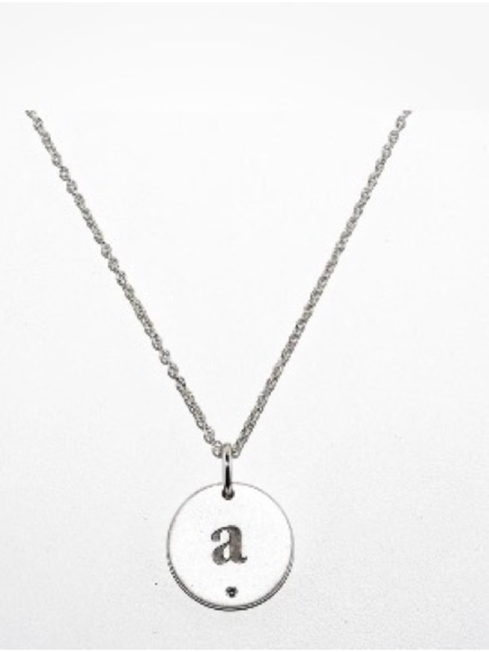 Personalized Initial 'a' sterling silver Necklace